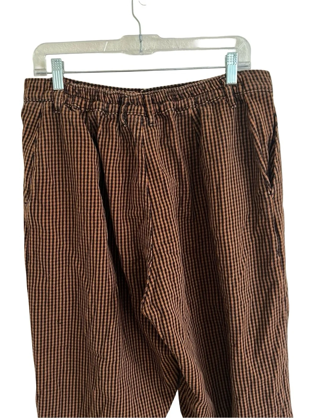 Big Bud Press Brown Plaid Check Trousers Pants Large